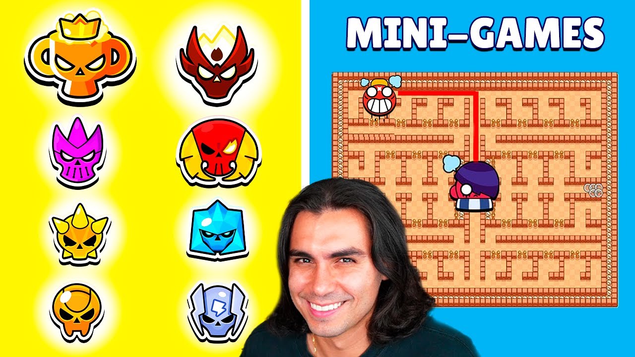 ВСЕ РАНГИ VS МИНИ-ИГРЫ В BRAWL STARS