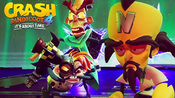 ALL N. Brio N. Gin and Neo Cortex Cutscenes in Crash Bandicoot 4: It