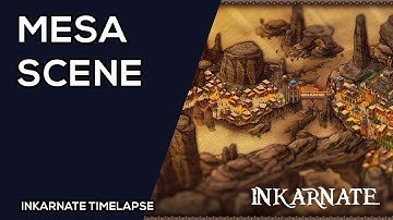 Mesa Scene | Inkarnate Timelapse