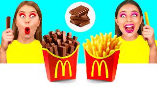 Défi Chocolat vs Réalité Nourriture | Guerre de Cuisine par BaRaFun Challenge