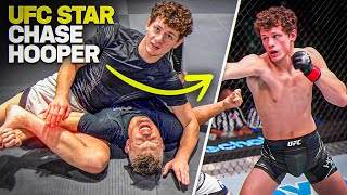 UFC Star CHASE HOOPER Teaches His Favorite SUBMISSION SET UP!