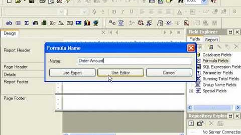 Crystal Reports Tutorial Creating Formula Fields Business Objects Training Lesson 9.3
