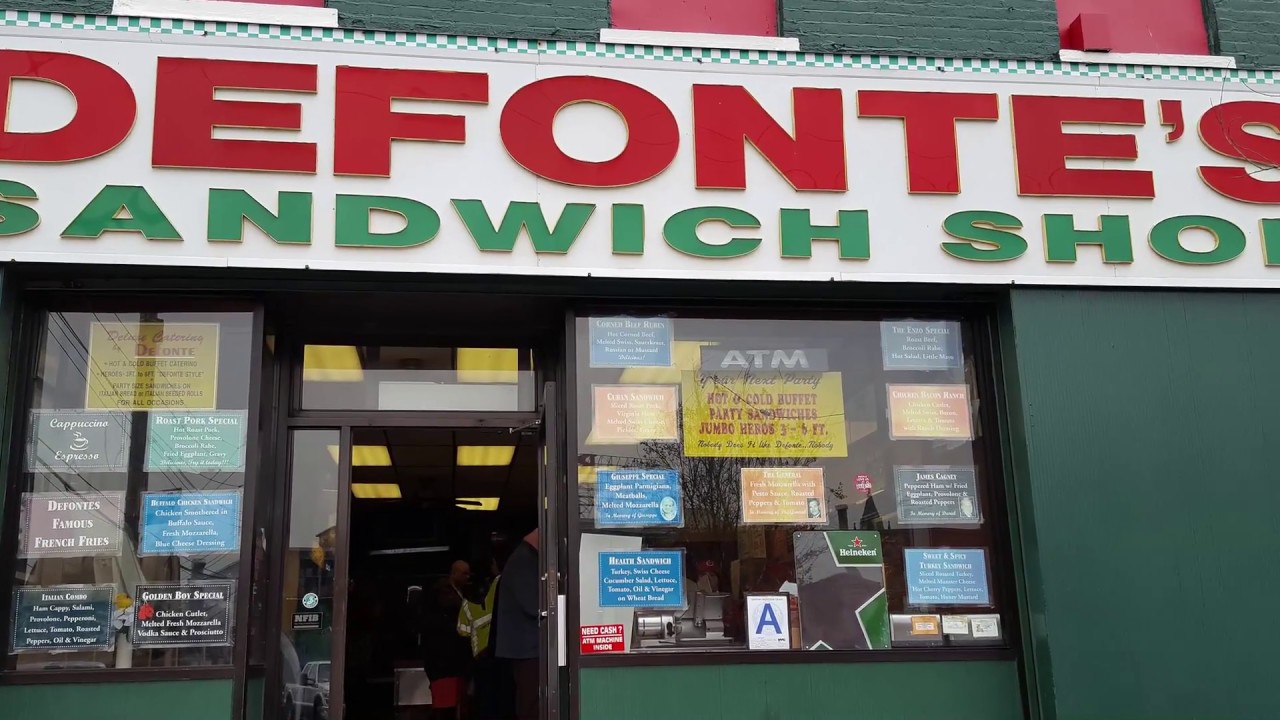 Defonte's Sandwich Shop Red Hook Brooklyn YouTube