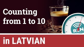 How to count from 1 to 10 in Latvian - One Minute Latvian Lesson 8