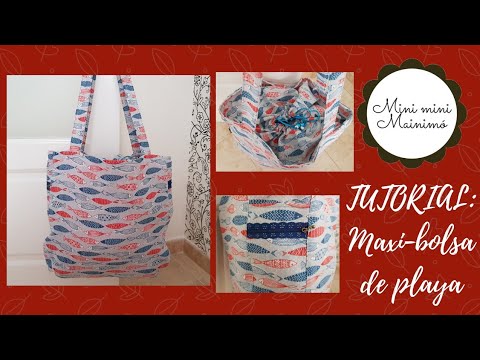 Bebé Visualizar estaño TUTORIAL: MAXI BOLSA PARA LA PLAYA - YouTube