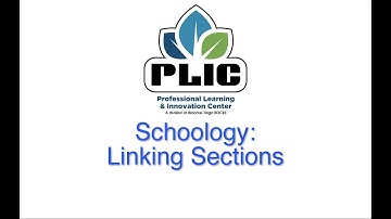 Schoology: Link Course Sections