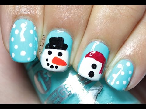Snowman Nail Art - YouTube Snowman nail art - Snowman Nail Art - YouTube
