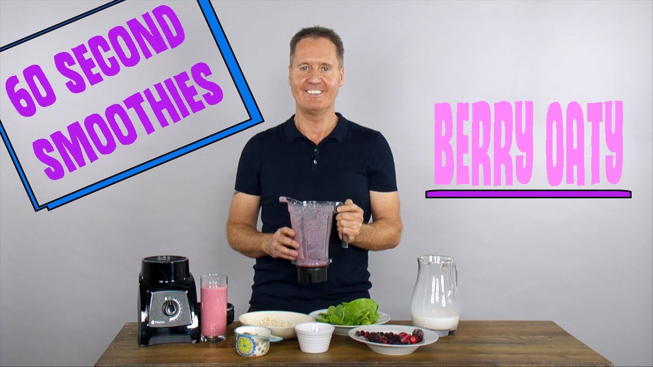 healthy eats singapore 60-SECOND SMOOTHIE | Berry Oaty | Day 6 | Weight Loss | Healthista Challenge