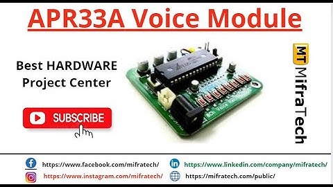APR33A Voice Module - Mifratech#bestsensorprojects#bestarduinoprojects#bestmlprojects#bestAIprojects