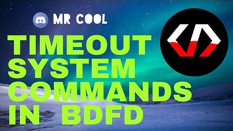 How to make a timeout system in bdfd #bdfd #code #timeout #codes #mrCool1413