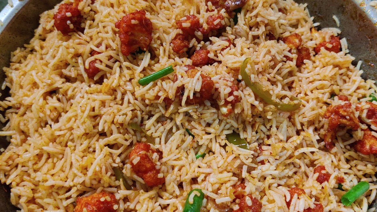 SPICY AND TASTY GOBI FRIED RICE / MANCHURIAN RICE RECIPE - YouTube