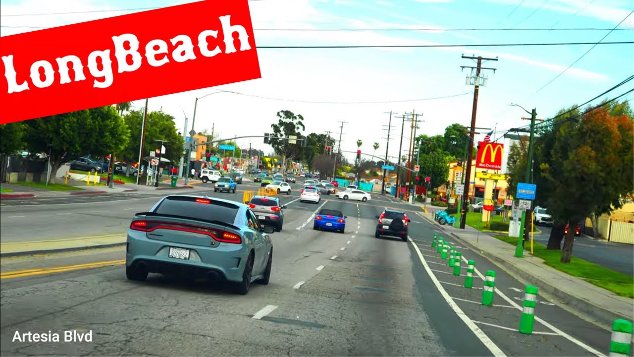 Long Beach California Drive Tour (Artesia Blvd & Cherry Ave) YouTube