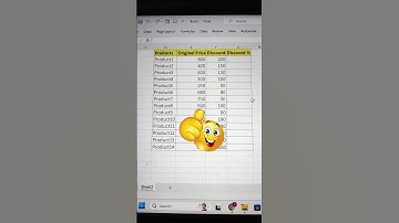 Find Discount % In Excel 🔥 | Excel Tips & Tricks 💯 #shorts #excelshortcuts #trendingshorts #bytetech