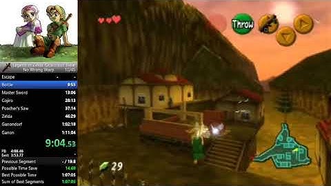 Ocarina of Time No Wrong Warp Speedrun in 1:08:48