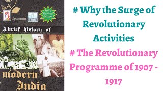(V74)(How Revolutionary Activity started & activities were carried out 1907) Spectrum Modern History