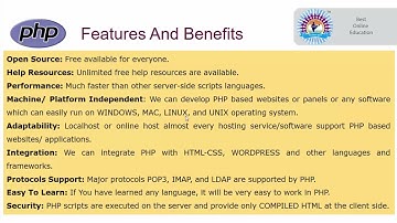 3 Features And Benefits Of PHP