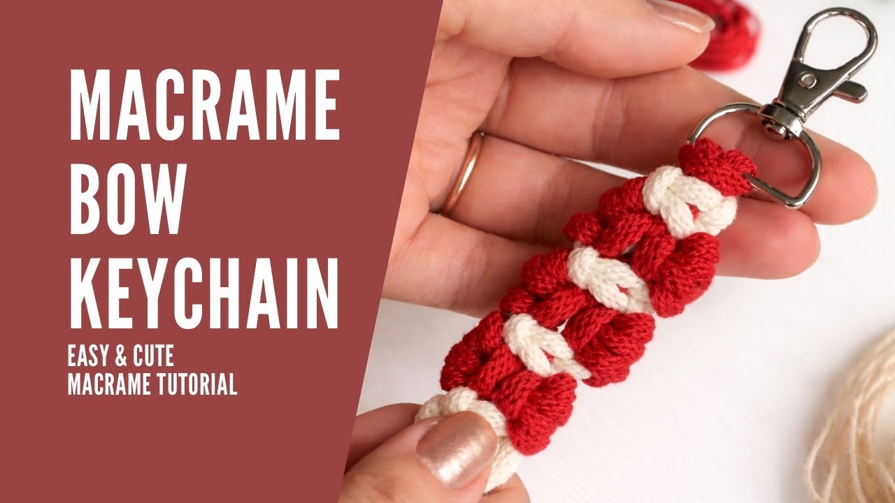 Easy Macrame Bow Keychain Tutorial | Cute & Beginner-Friendly DIY