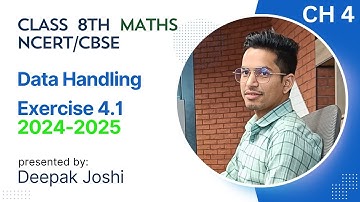 Data Handling - Exercise 4.1 in English | Class 8 Mathematics Chapter 4 | CBSE/NCERT (2024-25)
