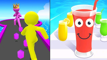 ✅ Juice Run 🆚 Giant Rush best gameplay in Mobile | Android Mobile Gameplay Max Levels