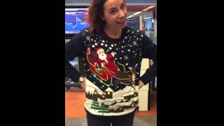 my wonderful producer rachel bringing some festive primarni to bbcbusiness today feddecision