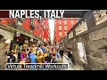 Naples Italy Walking Tour with Captions - 60fps Virtual Treadmill Workout - 4K City Walks