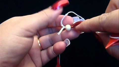 Frivolite-Tatting Lesson 21 - Cuentas en anillos falsos -Beads in mock rings