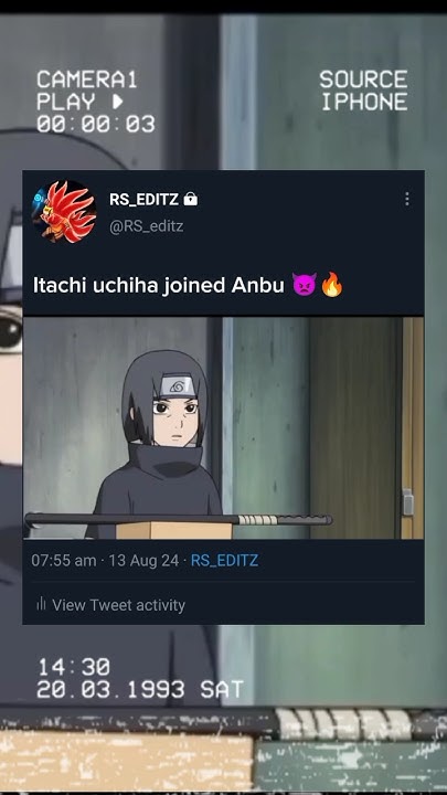 Itachi Uchiha joined anbu 🥶😈 - YouTube - How Old Was Itachi When He Joined The Anbu