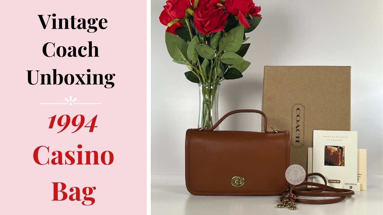 Vintage Coach Bag Unboxing | 1994 Casino Bag | shop.cristinamoda