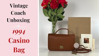 【Coach】 Vintage 94/95 The Rolling Sto Vintage Coach Bag Unboxing | 1994 Casino Bag | shop.cristinamoda
