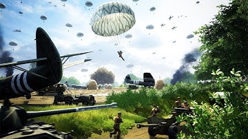 Realistic WWII PARATROOPER JUMP & Full Scale Invasion Forces | Post Scriptum Gameplay