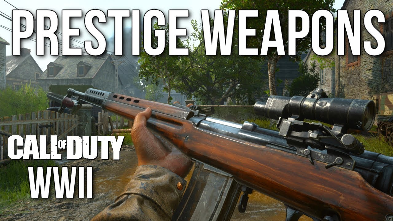 Prestige Weapons (Call of Duty: WW2 Multiplayer Gameplay Stream) - YouTube