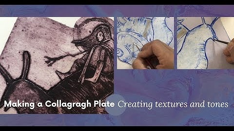 Making a collagraph plate | Creating textures and tones