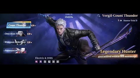 Devil May Cry: Peak of Combat . Count Thunder Vergil Summons