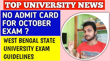 BIG NEWS FOR ALL CU & WBSU STUDENTS🔥| calcutta university | wbsu | wbsu guidelines | cu exam | ugc