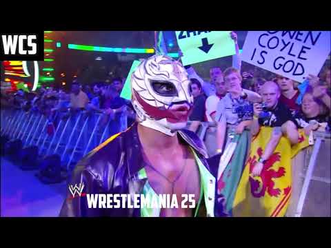 Every Rey Mysterio WrestleMania Entrance