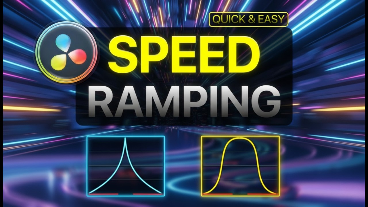 Cómo hacer SPEED RAMPING PROFESIONAL en DaVinci Resolve 20 (FÁCIL y CINEMÁTICO)