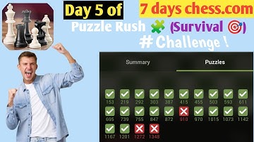 Chess Puzzle Rush Survival | From 200 to 1500+ Rated Puzzles