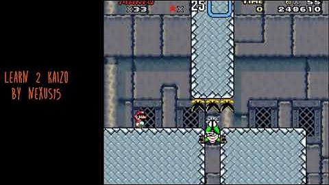 Beating the final Castle in Learn 2 Kaizo