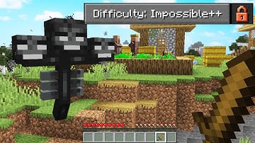 Minecraft UHC but its on "impossible ++" difficulty...