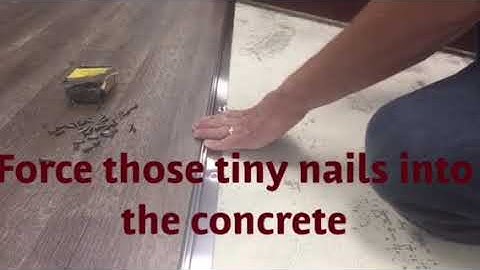 How to secure carpet transition strip on concrete carpettoolz.com