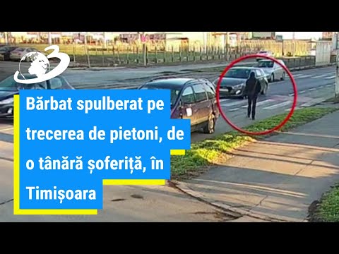 Bărbat spulberat pe