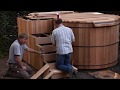 Cedar wood hot tub construction - Sullivan Waterworks