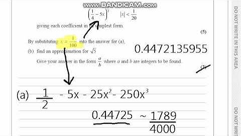 WMA14/01 P4 *Jan 2021* Q1 (Binomial Expansion)