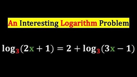 Logarithm JEE Mains - An Interesting Logarithm Question! #logarithms #maths #education #learnmath