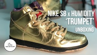 nike gold high dunks