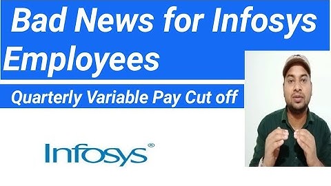 Bad News for Infosys Employees | Quarterly Variable cut off | @Vikasteach #infosys #variablepay