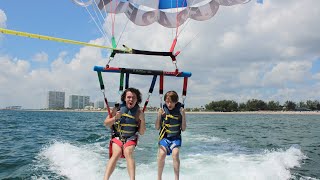 Parasailing for the first time gone crazy!!😱😱