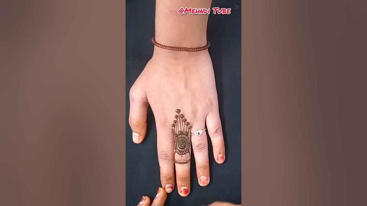 Beautiful Finger Mehndi Design Finger Mehndi Design Short Youtube
