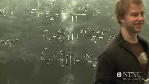 Classical Mechanics lecture 40 Relativistic kinematics Part 2 - Jacob Linder