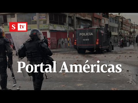 En fuertes disturbios terminó protesta en el portal de las Américas | Semana Noticias